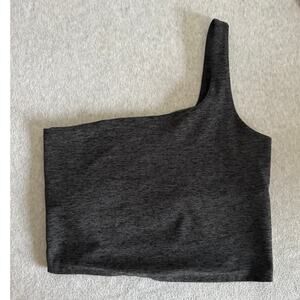Beyond Yoga One-Shoulder Gray Tank Top